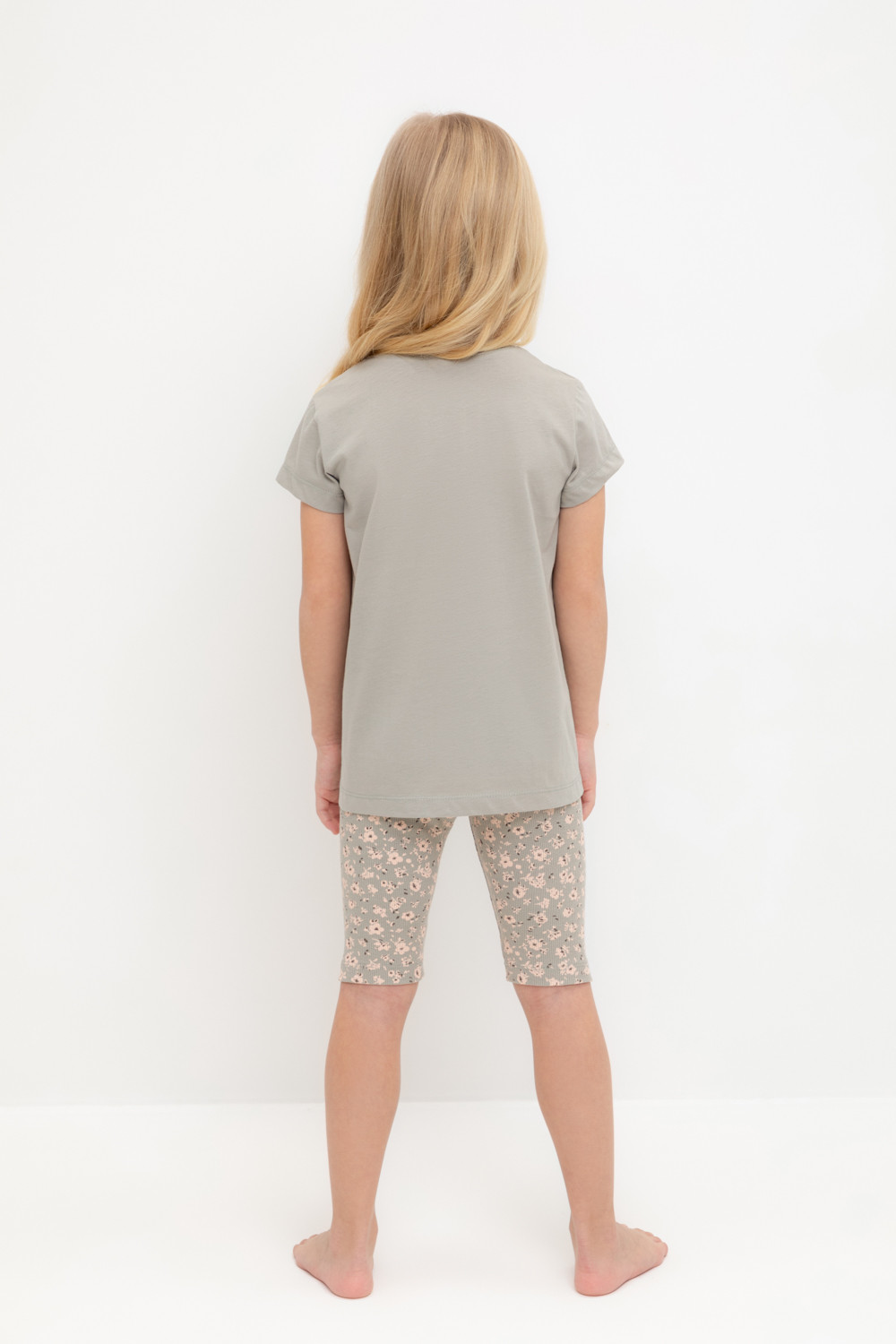 Crockid Пижама К 1647-1 пыльно-оливковый, полевые цветы Crockid