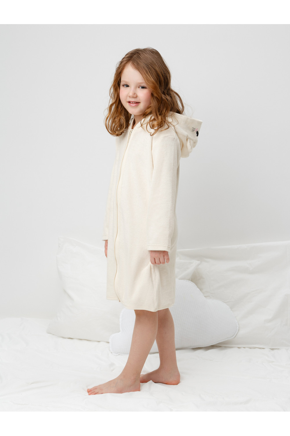 Crockid Халат К 5801 белая лилия(котенок) Crockid