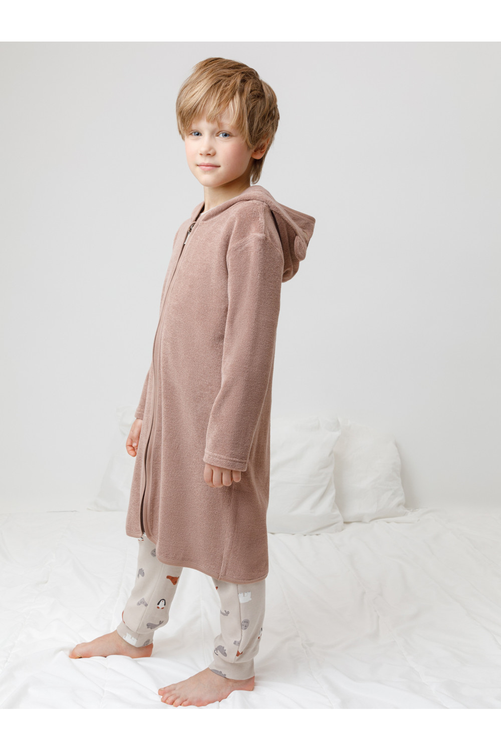 Crockid Халат К 5801 холодный какао(мишка) Crockid