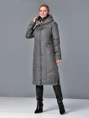 Пальто дем. 25302 т.графитовый