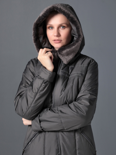 Пальто дем. 25302 т.графитовый