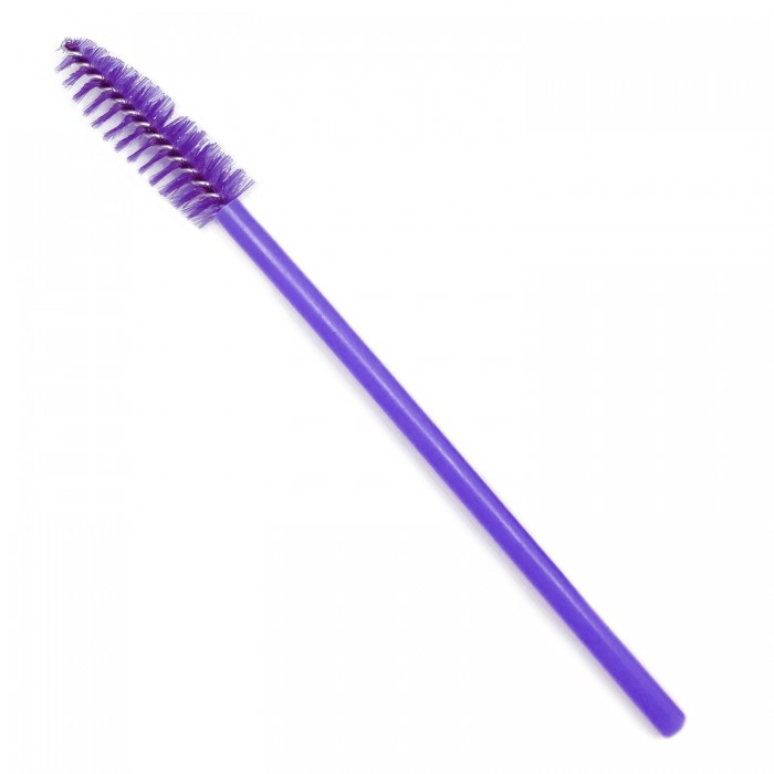 Щеточка для РЕСНИЦ и БРОВЕЙ A101 Фиолетовая 10см, без упак. (50)