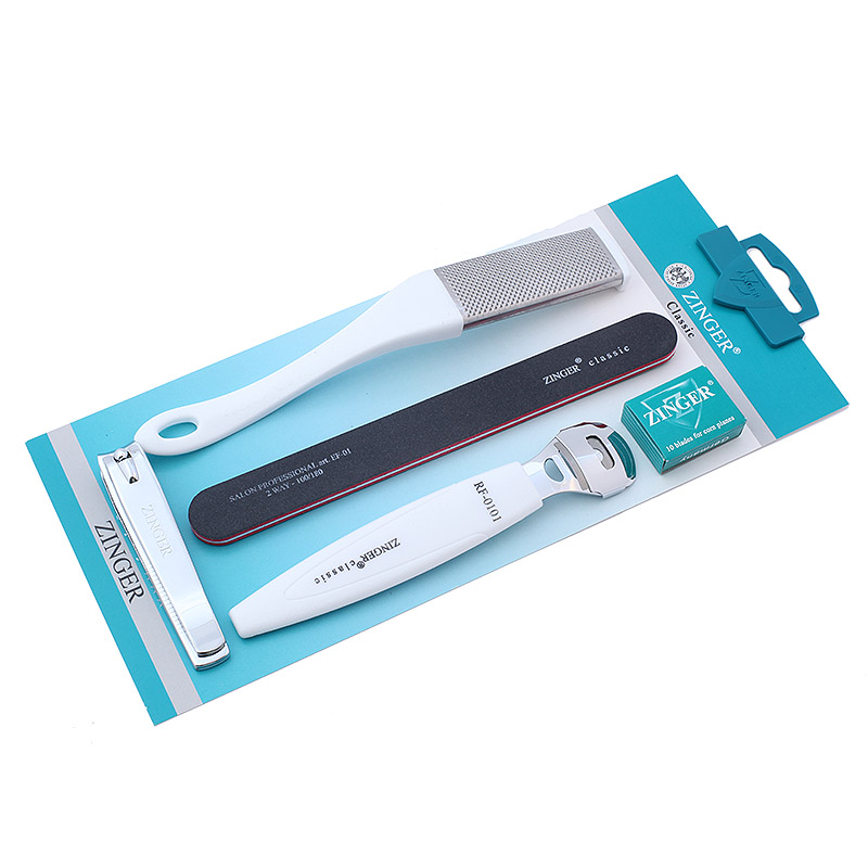 ZINGER Набор SIS-65 (EF01+RB22+RF+Blades+SLN604) для педикюрра