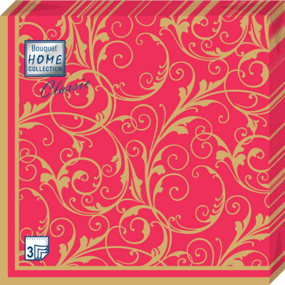 Ф6041 Салфетки Bouquet Home 33*33, 3-х сл, 20л