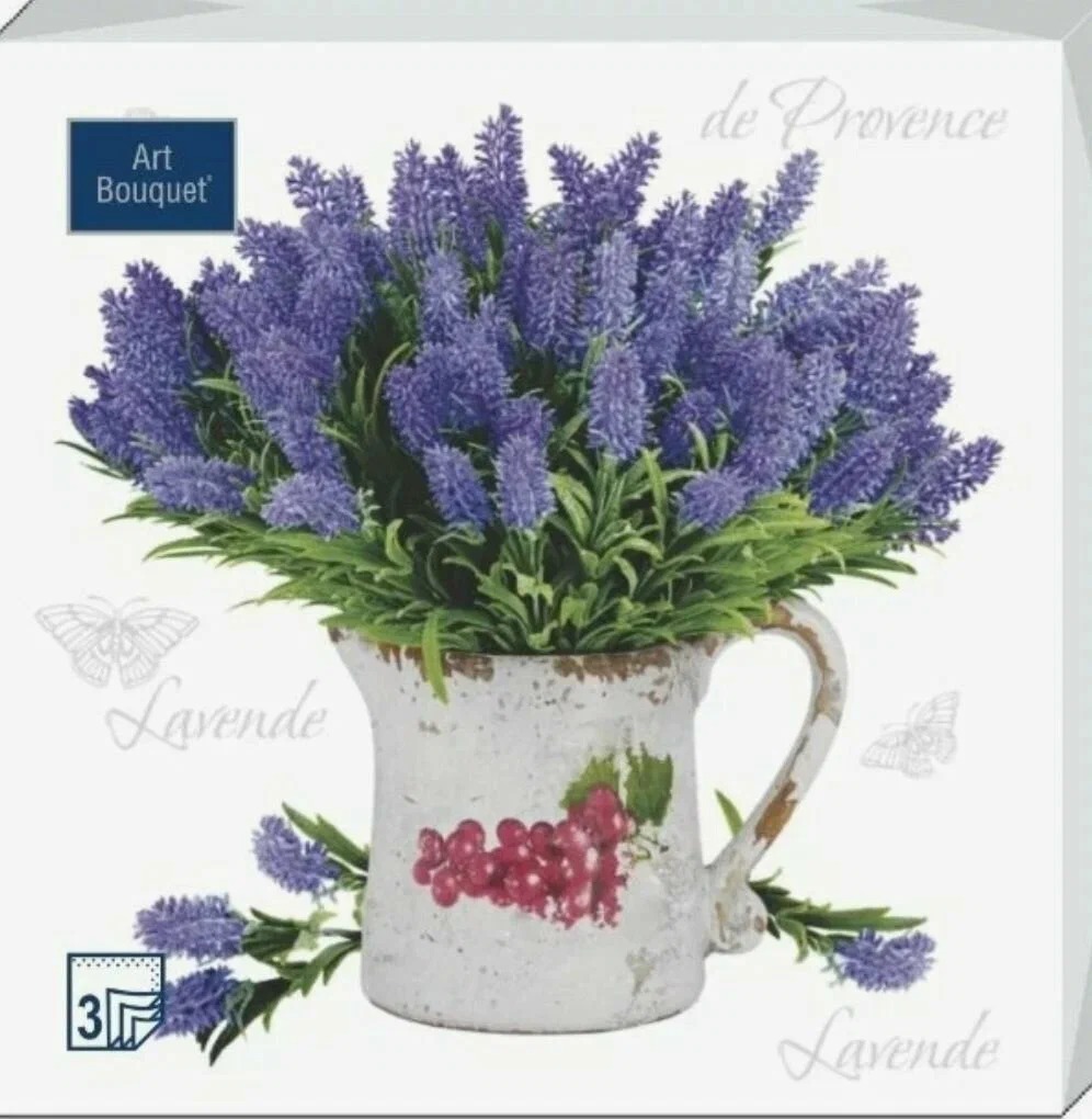 Ф394 Салфетки Art Bouquet 33*33, 3-х сл, 20л