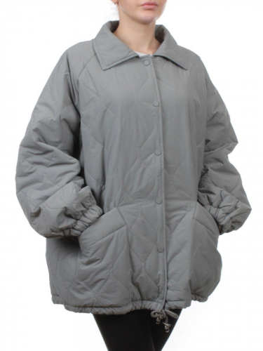 H24-213 GRAY Куртка демисезонная женская (100 гр. синтепон)