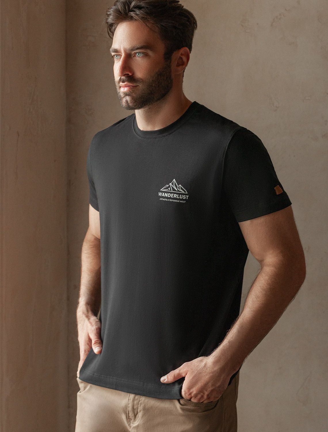 Футболка из премиального хлопка с авторским принтом