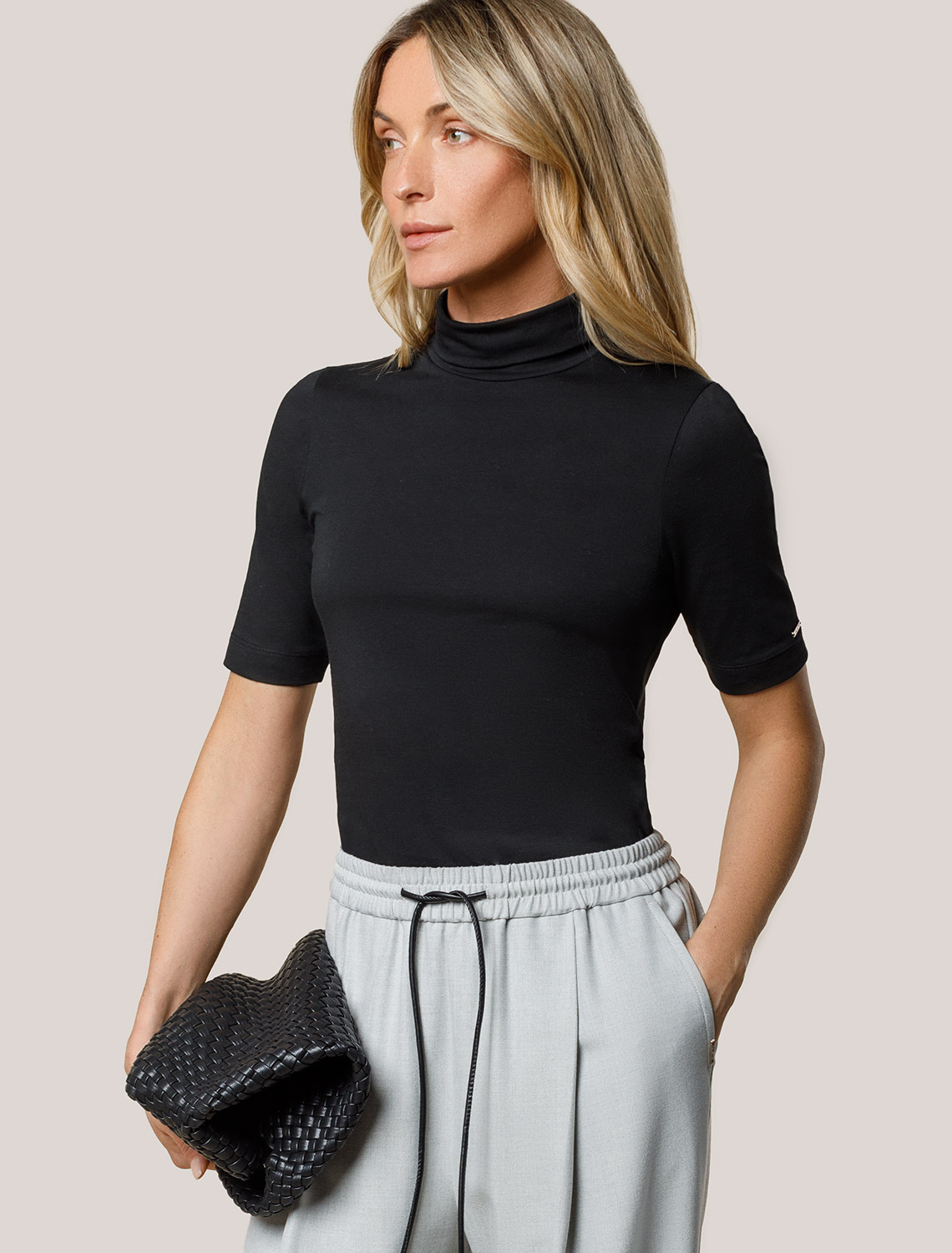 Водолазка из премиального хлопка с эластаном