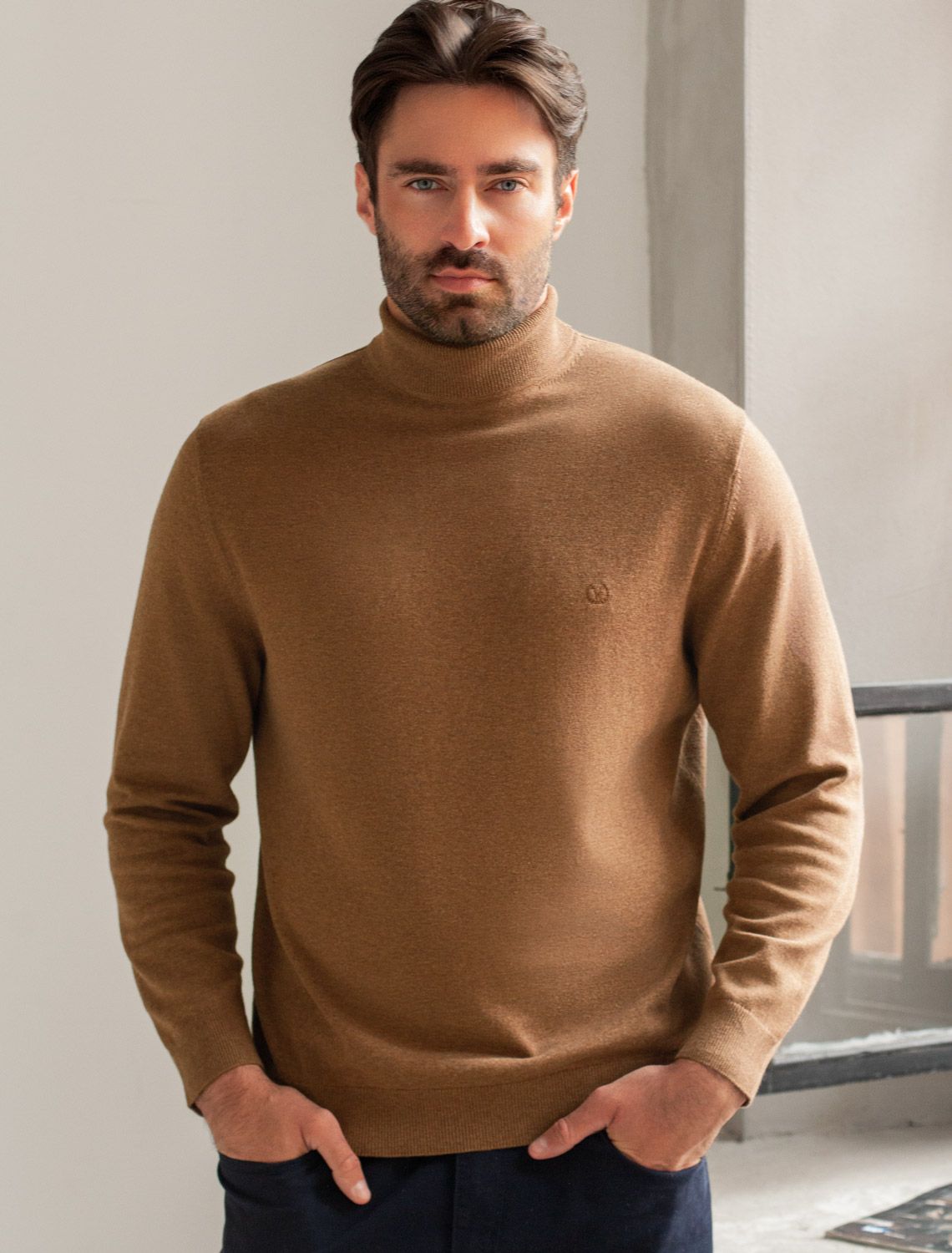 Свитер из хлопка с нейлоном