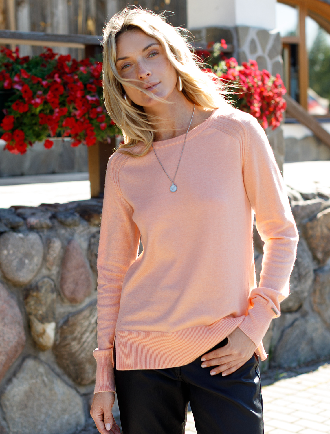 Джемпер тонкой вязки из хлопка с кашемиром