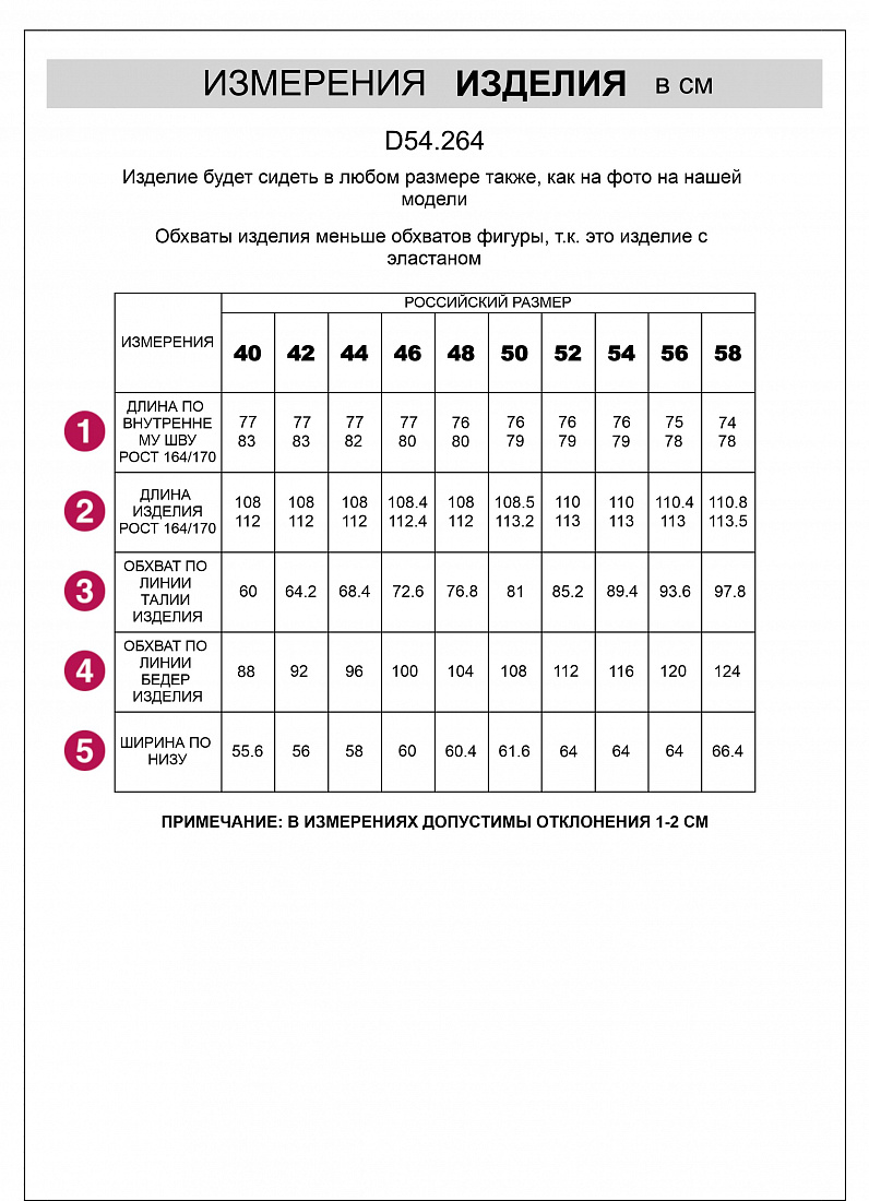 Ст.цена 2890р Джинсы-трубы из эластичного денима D54.264 синий