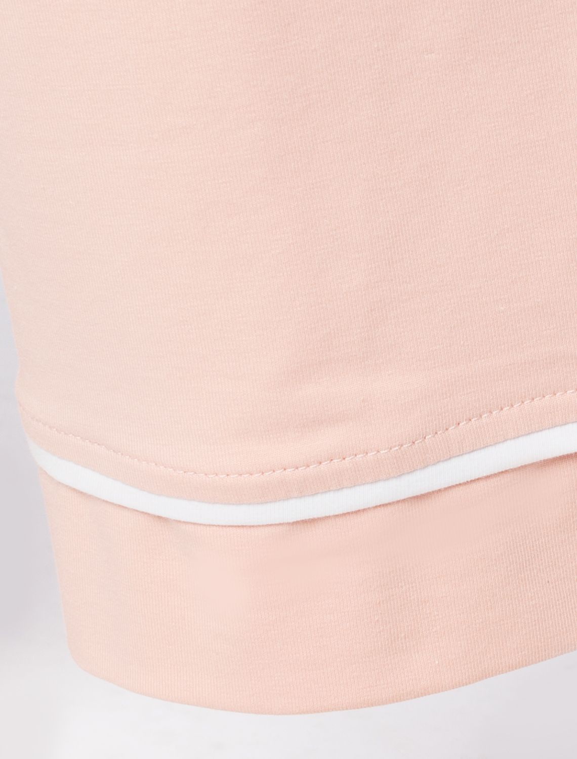 Ст.цена 1750р Прямые брюки из эластичного хлопка с контрастным кантом D44.120 розовый