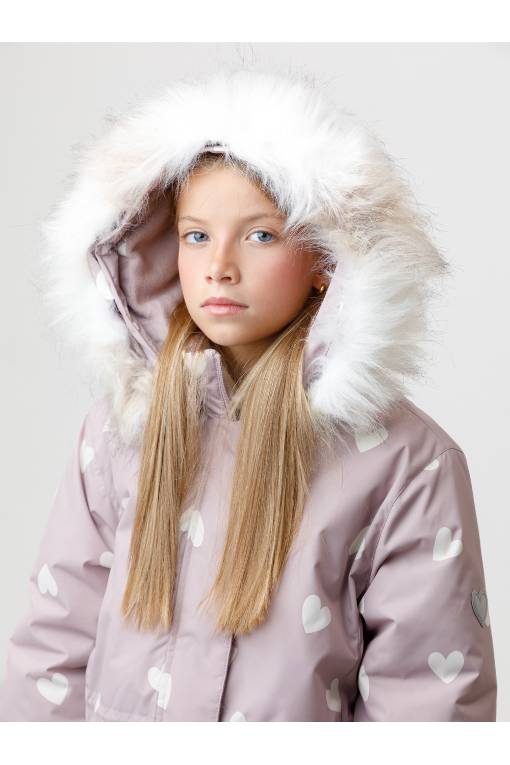 Crоckid Куртка ВК 38122/н/1 УЗГ кофейная роза, красивые сердца Crоckid