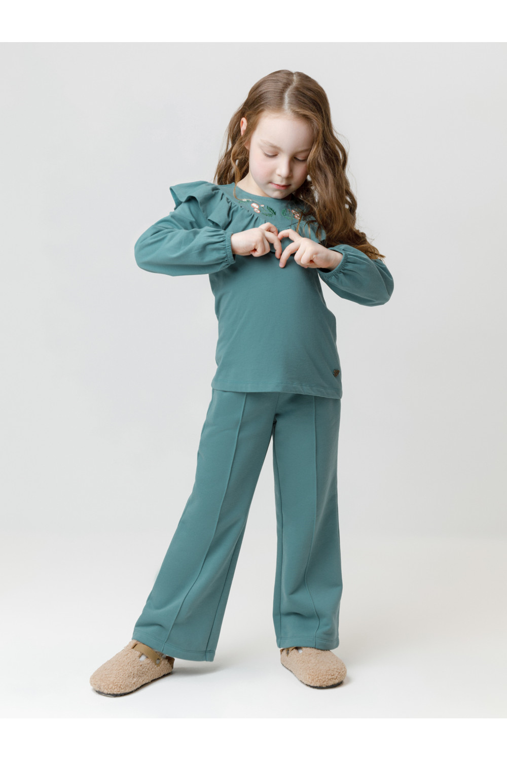 Crockid Брюки КР 400846 бирюзовый тон к629 Crockid