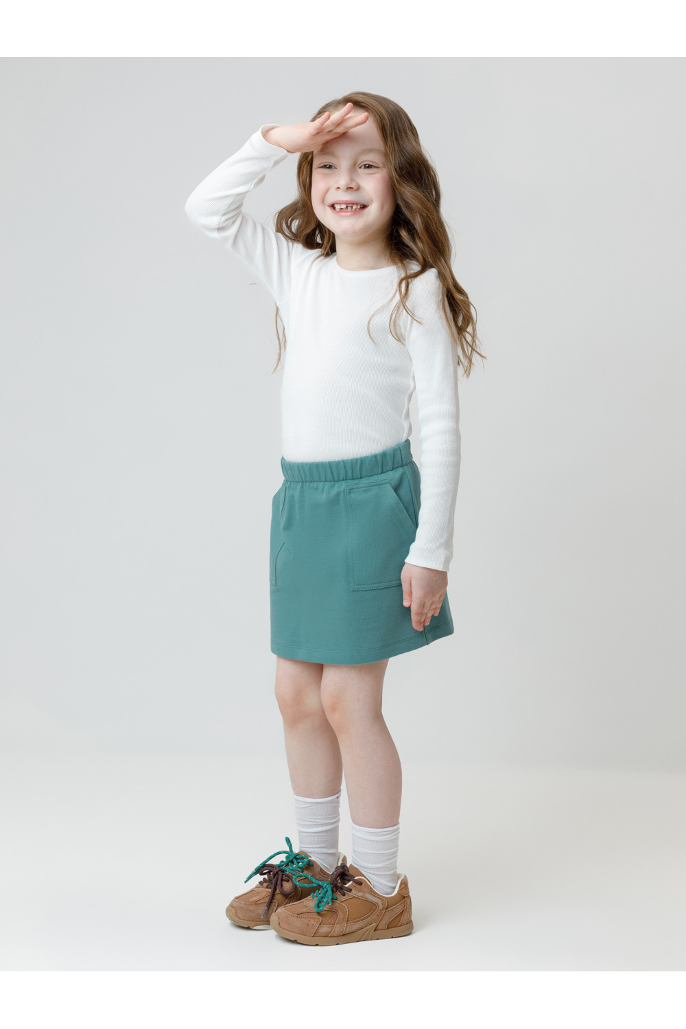 Crockid Юбка КР 7150 бирюзовый тон к629 Crockid