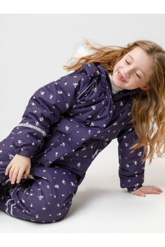 Crоckid Комбинезон ВК 60098/н/11 ГР темно-сливовый, красивые цветы Crоckid