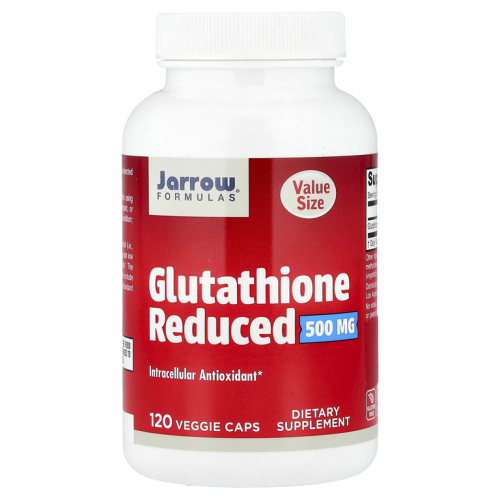 Jarrow Formulas, веганский восстановленный глутатион, 500 мг, растительные капсулы