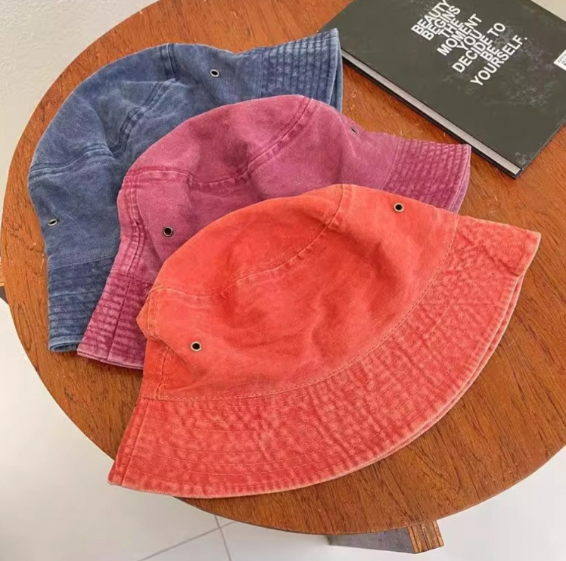 Панама джинсовая потёртая. Черная