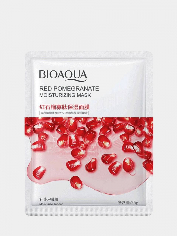 Маска для лица с экстрактом Граната Red Pomegranate Moisturizing Mask BIOAQUA