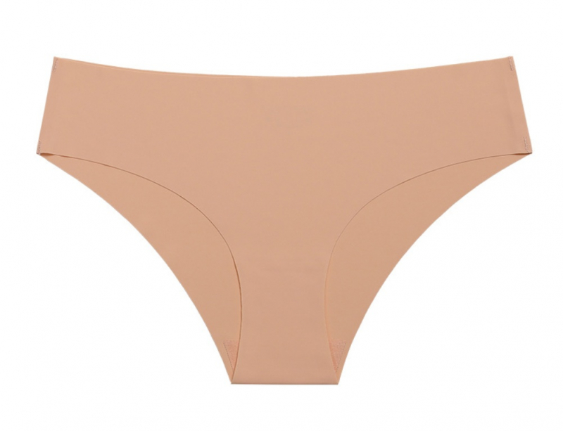 Бесшовные трусы-слипы . Бежевый, XL