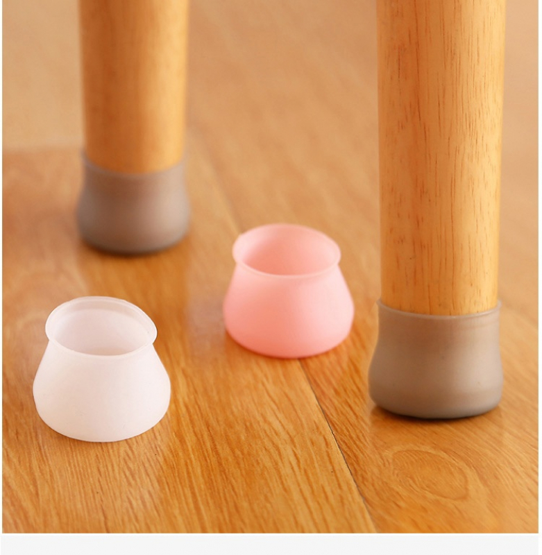 Накладки силиконовые для ножек стульев. 4 шт. Цвет серый