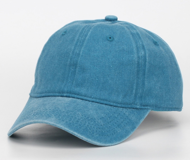 Бейсболка джинсовая потертая. Синяя