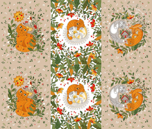 Мурлыка рогожка ш.150см рис. 13471-1