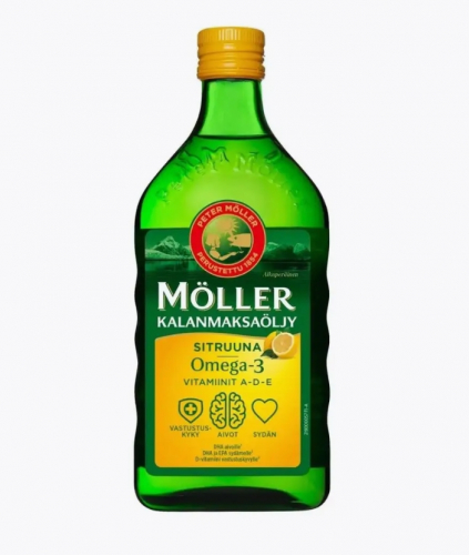 Рыбий жир с лимоном Moller Omega 3 250 мл