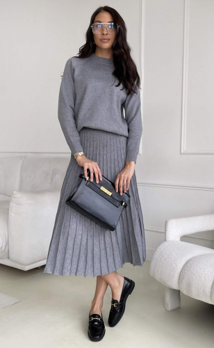 Юбка P522-0254 grey melange