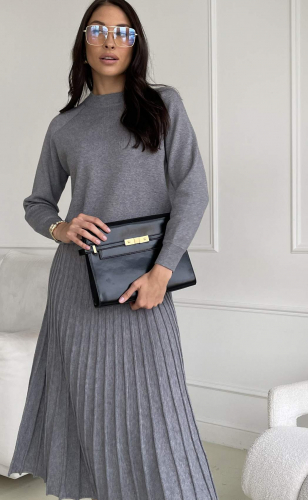 Юбка P522-0254 grey melange