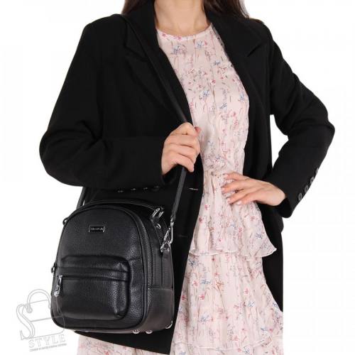 Рюкзак женский 69152 black Velina Fabbiano-Safenta/20 в Новосибирске