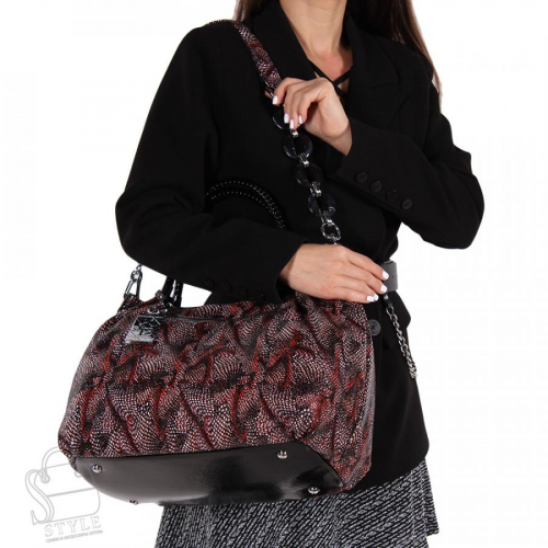 Сумка женская кожаная 8057-8-173 black orange Polina&Eiterou/30