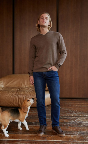 Пуловер P021-15-00 camel melange