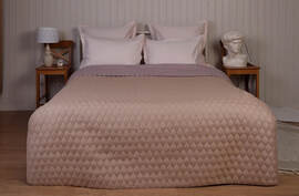 Покрывало стеганое Ультрастеп Белашофф, капучино/пепельная роза