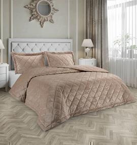 Покрывало ультрастеп Верди с наволочками 50*70-2шт п/э Марианна, 44, светло-коричневый