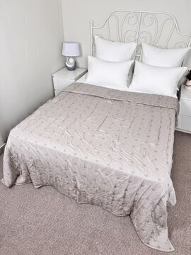 Покрывало хлопковое 46..353 7Я, 4610353, бежевый