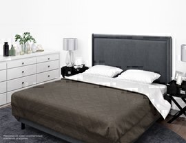 Покрывало ультрастеп однотонное полисатин Бояртекс, 19-0814(И), шоколадный