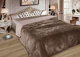 Покрывало ультрастеп Элит+Мех п/э Марианна, 01, серо-коричневый
