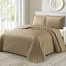 Покрывало (нав) велюровое Bravo (Браво) с наволочками 50*70-2шт, 7008-07, коричневый