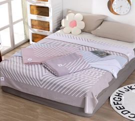 Покрывало махровое 22..383 7Я, 2210383, голубой