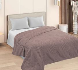 Покрывало махровое Жаккард 450гр. Узбекистан, светло-коричневый