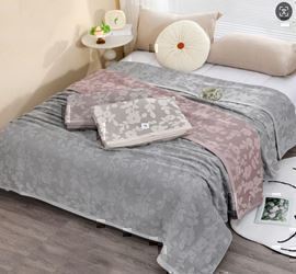 Покрывало махровое 22..432 7Я, 2208432, серо-голубой