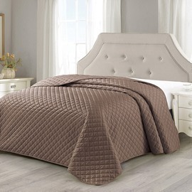 Покрывало (нав) велюровое Bravo (Браво) с наволочками 50*70-2шт, 7010-07, коричневый