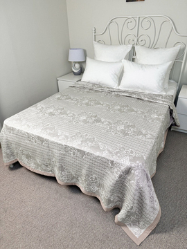 Покрывало хлопковое 50..221 7Я, 5010221, бежевый