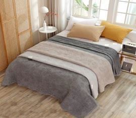 Покрывало хлопковое 46..299 7Я, 4608299, бежевый