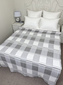 Покрывало хлопок жатка Северный Город/NORTH CITY, 1121, серый