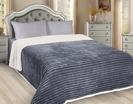 Покрывало меховое Лондон Марианна, 21 серебристо-серый