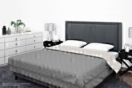 Покрывало ультрастеп однотонное полисатин Бояртекс, 17-0000, темно-серый