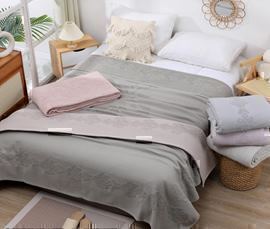 Покрывало махровое 22..324 7Я, 2208324, серый