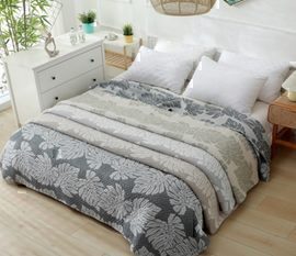 Покрывало хлопковое 46..092 7Я, 4608092, коричневый